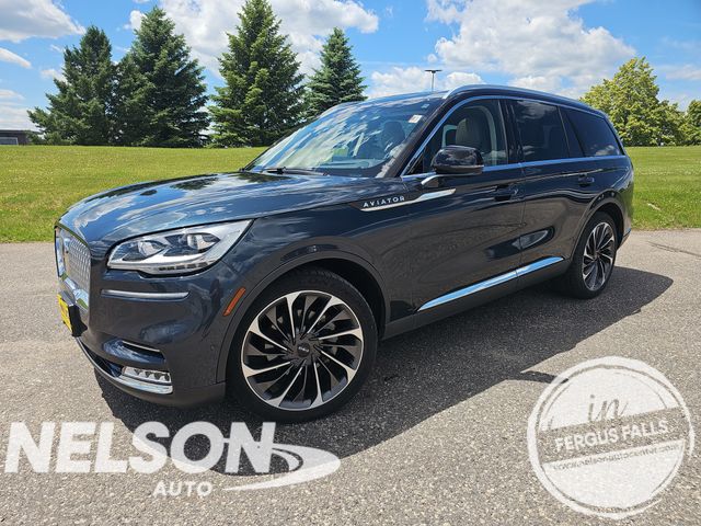 Blue Metallic 2022 Lincoln Aviator SUV / Crossover All-Wheel Drive Automatic