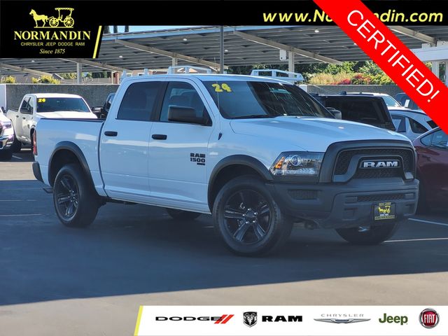Bright White Clearcoat 2024 RAM 1500 Pickup Truck Four-Wheel Drive 8-Speed Automatic