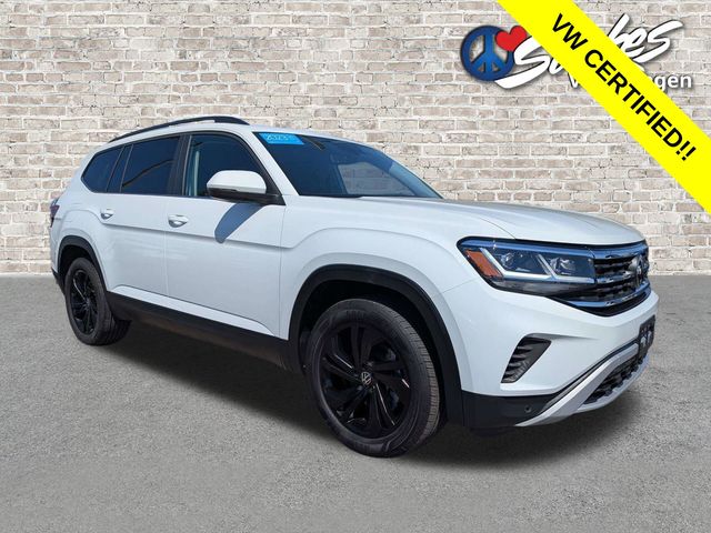 2023 Volkswagen Atlas 3.6L V6 SE w/Technology White at Stokes Volkswagen