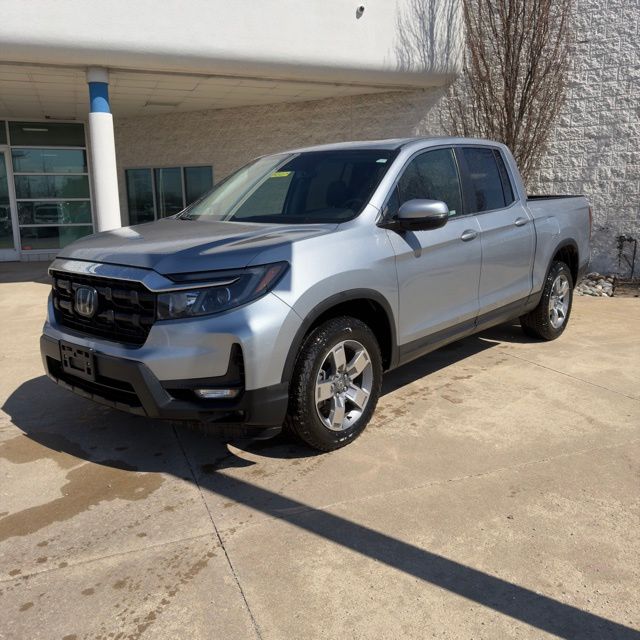 Solar Silver Metallic 2025 Honda Ridgeline RTL AWD Pickup Truck All-Wheel Drive 9-Speed Automatic