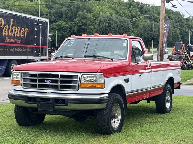 Red 1996 Ford F-250 Pickup Truck Four-Wheel Drive 4-Speed Automatic