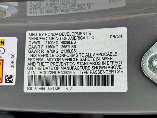 Used 2024 Honda Accord Hybrid Sedan