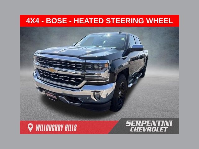 Black 2018 Chevrolet Silverado 1500 Pickup Truck Four-Wheel Drive 6-Speed Automatic Overdrive
