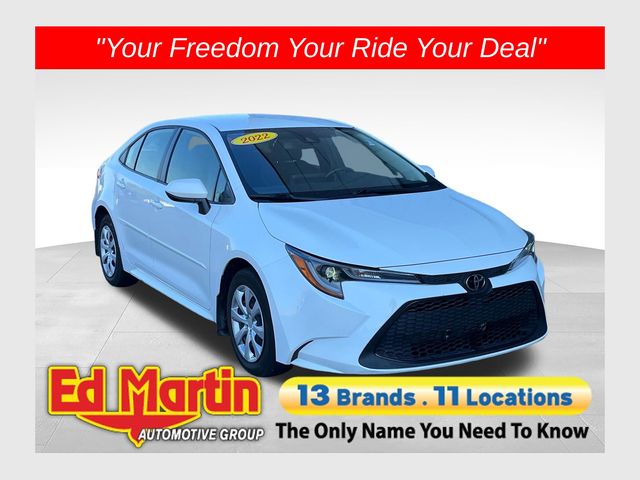 White 2022 Toyota Corolla Sedan Front-Wheel Drive Continuously Variable Transmission