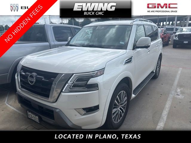 Aspen White 2024 Nissan Armada SUV / Crossover 4X2 7-Speed Automatic