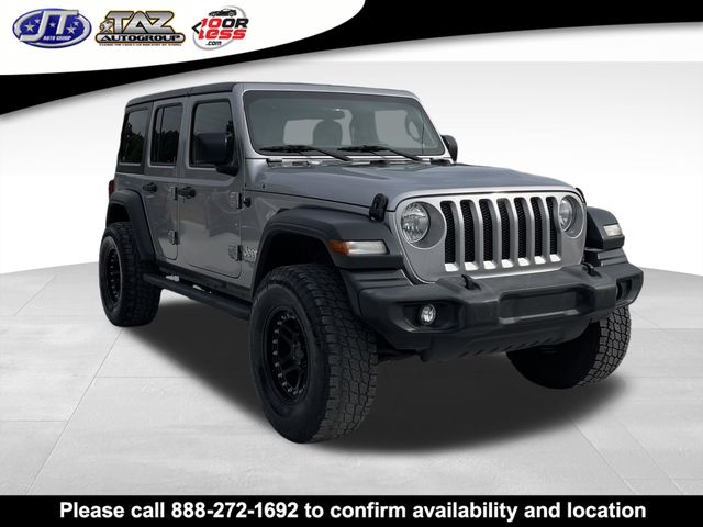 Billet Silver Metallic Clearcoat 2018 Jeep Wrangler Unlimited Sport S 4WD SUV / Crossover Four-Wheel Drive 6-Speed Manual