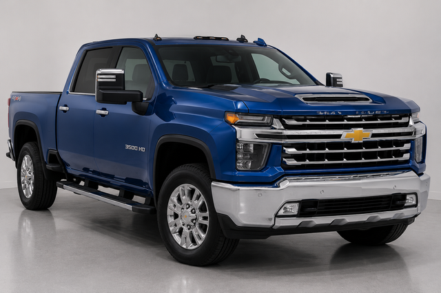 Northsky Blue Metallic 2021 Chevrolet Silverado 3500HD High Country Crew Cab 4WD Pickup Truck Four-Wheel Drive Automatic