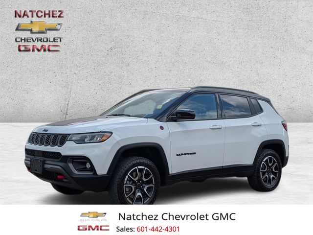 Bright White Clearcoat 2025 Jeep Compass Trailhawk 4WD SUV / Crossover Four-Wheel Drive 8-Speed Automatic