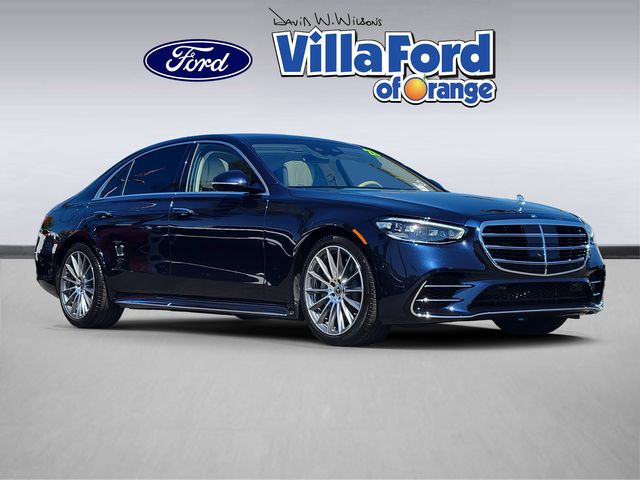 Blue 2026 Mercedes-Benz S-Class Sedan All-Wheel Drive 9-Speed Automatic