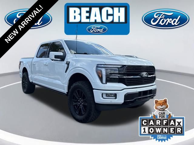 White Metallic 2025 Ford F-150 Pickup Truck Four-Wheel Drive Automatic