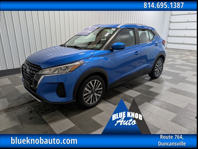 Electric Blue Metallic 2023 Nissan Kicks SUV / Crossover Front-Wheel Drive Continuously Variable Transmission