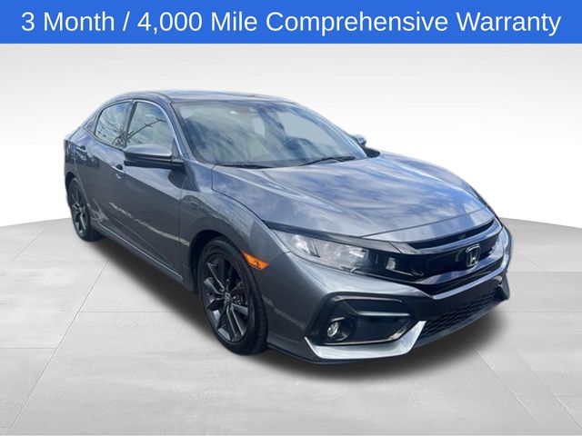 Gray 2020 Honda Civic Hatchback EX FWD Hatchback Front-Wheel Drive Continuously Variable Transmission
