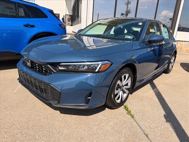 Blue Lagoon Pearl 2026 Honda Civic Sedan Front-Wheel Drive Continuously Variable Transmission