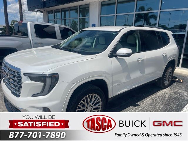 White Frost Tricoat 2025 GMC Acadia SUV / Crossover Front-Wheel Drive 8-Speed Automatic