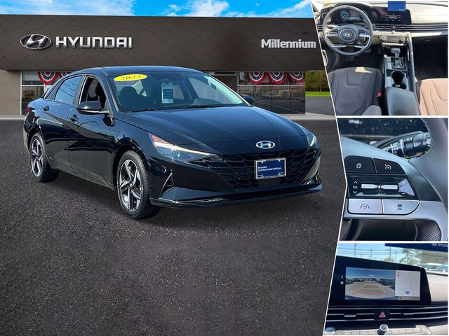 Onyx Black 2023 Hyundai Elantra Sedan Front-Wheel Drive Continuously Variable Transmission