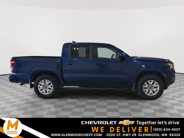 Deep Blue Pearl 2022 Nissan Frontier SV Crew Cab 4WD Pickup Truck Four-Wheel Drive 9-Speed Automatic