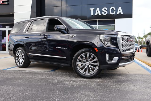 Midnight Blue Metallic 2021 GMC Yukon SUV / Crossover Four-Wheel Drive 