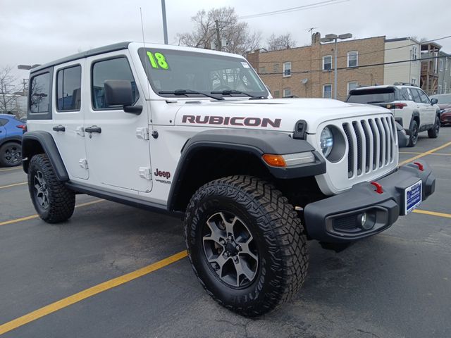 Bright White Clearcoat 2018 Jeep Wrangler Unlimited Rubicon 4WD SUV / Crossover Four-Wheel Drive 8-Speed Automatic