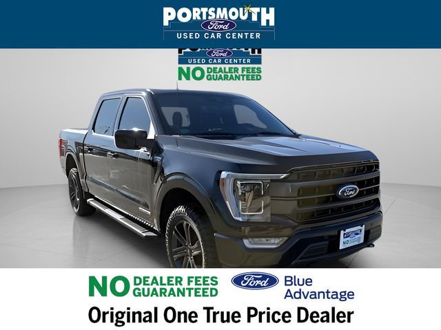 Black 2022 Ford F-150 Lariat SuperCrew 4WD Pickup Truck Four-Wheel Drive Automatic