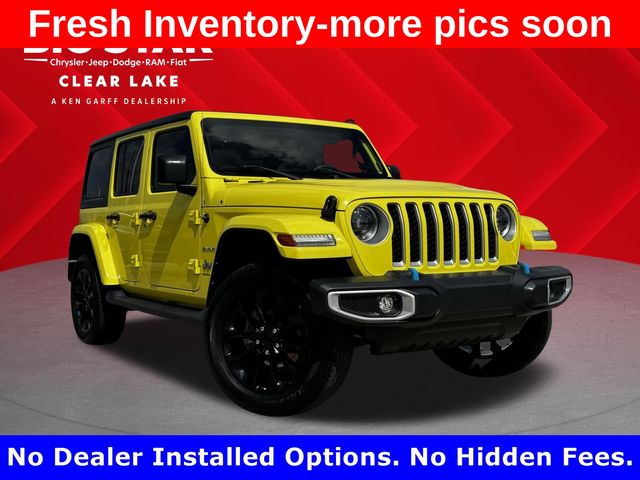 2023 Jeep Wrangler Sahara 4xe Yellow at DeMontrond Gulf Freeway