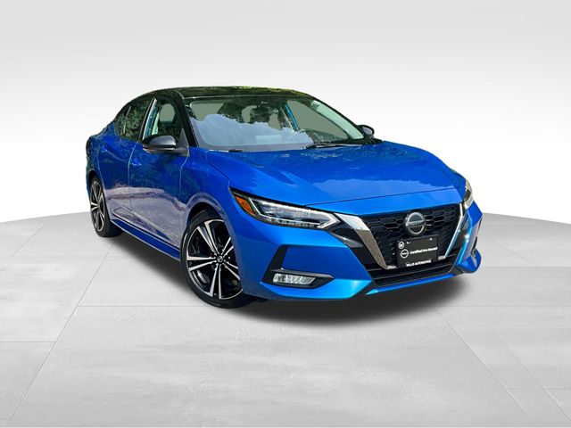 Electric Blue Metallic/Super Black 2023 Nissan Sentra Sedan Front-Wheel Drive Continuously Variable Transmission