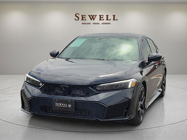 Black 2026 Honda Civic Hybrid Sport Sedan FWD Sedan Front-Wheel Drive Continuously Variable Transmission