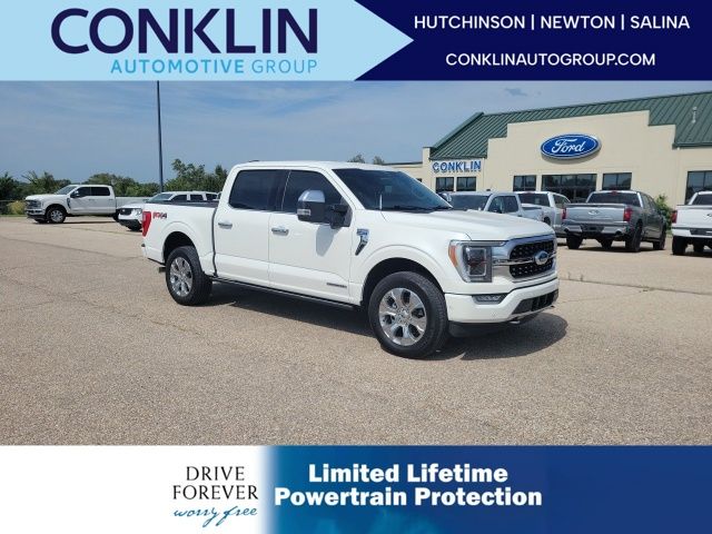 White Metallic 2022 Ford F-150 Pickup Truck Four-Wheel Drive Automatic