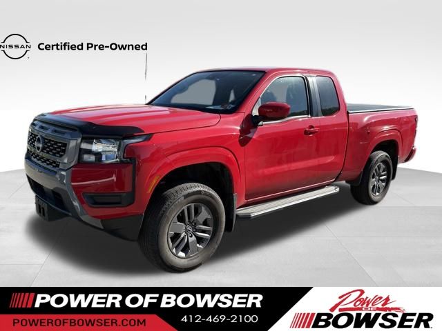 Red Alert 2025 Nissan Frontier SV King Cab 4WD Pickup Truck Four-Wheel Drive 9-Speed Automatic Overdrive