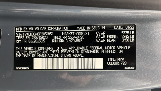 Used 2023 Thunder Gray Metallic Volvo Ultimate image 27