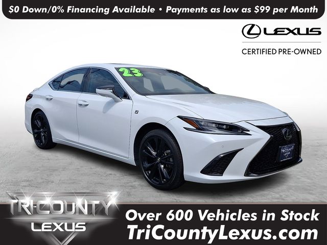 Ultra White 2023 Lexus ES Sedan 8-Speed Automatic
