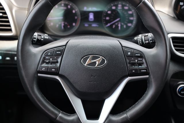 2021 Hyundai Tucson Limited Blue at Texan Dodge Chrysler Jeep Ram