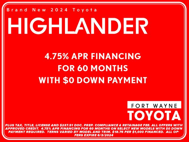 2024 Toyota Highlander LE images