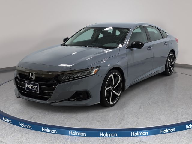 Silver 2022 Honda Accord Sedan Front-Wheel Drive Continuously Variable Transmission