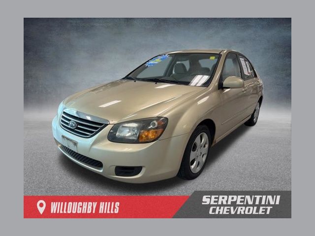 Champagne Gold 2009 Kia Spectra EX Sedan Front-Wheel Drive 4-Speed Automatic Overdrive