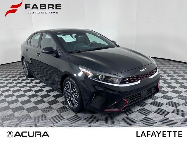 Aurora Black 2023 Kia Forte GT-Line FWD Sedan Front-Wheel Drive Continuously Variable Transmission