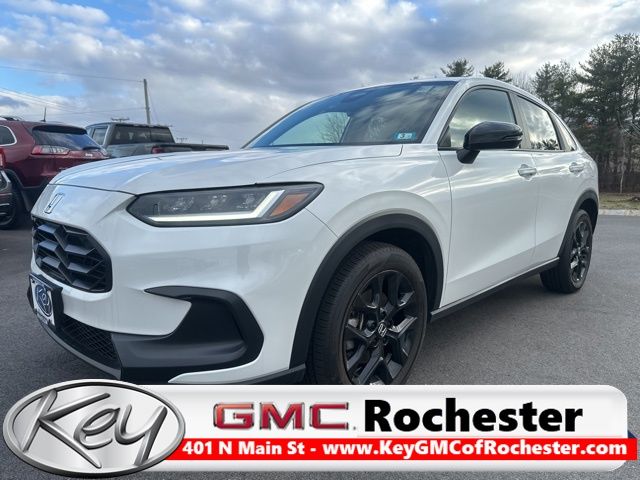 White 2025 Honda HR-V Sport AWD SUV / Crossover All-Wheel Drive Continuously Variable Transmission