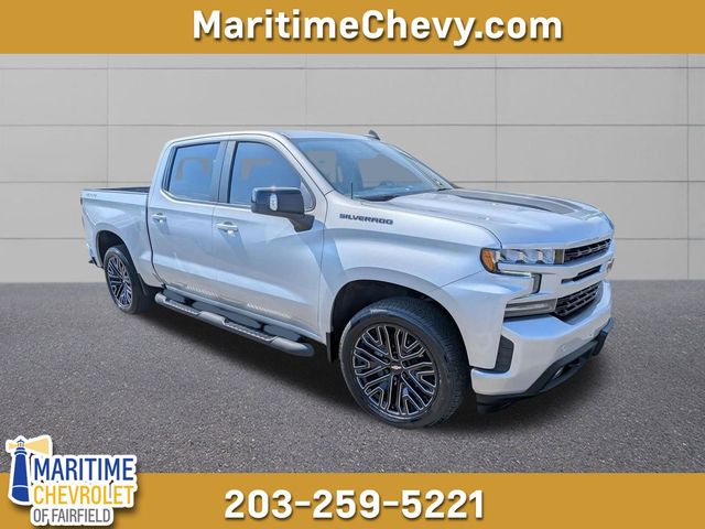 Silver Ice Metallic 2022 Chevrolet Silverado 1500 RST Crew Cab 4WD Pickup Truck Four-Wheel Drive 8-Speed Automatic