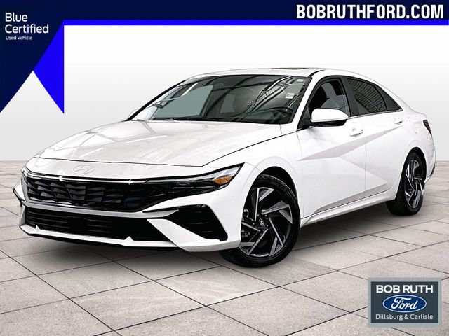 2024 Hyundai Elantra SEL White at Klick Lewis Buick Chevrolet
