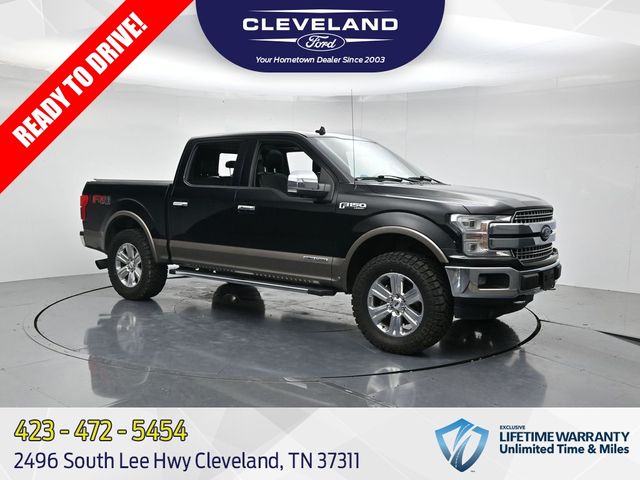 Shadow Black 2018 Ford F-150 Lariat SuperCrew 4WD Pickup Truck Four-Wheel Drive Automatic