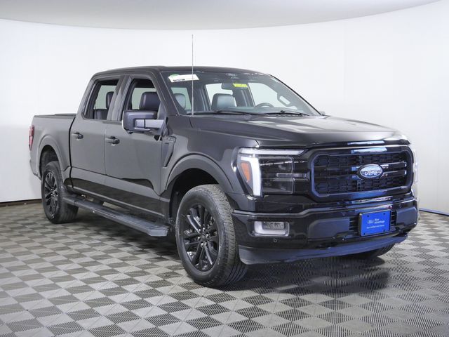 Black Metallic 2024 Ford F-150 Lariat SuperCrew 4WD Pickup Truck Four-Wheel Drive Automatic