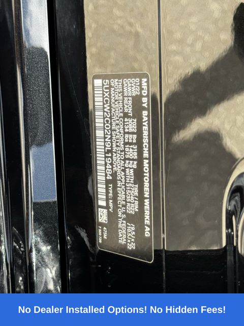 2022 BMW X7 xDrive40i Black at Westside Lexus