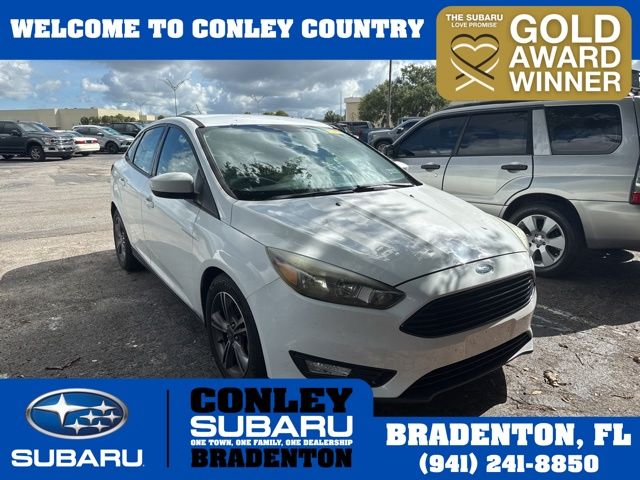 Oxford White 2018 Ford Focus SE Sedan Front-Wheel Drive 6-Speed Automatic