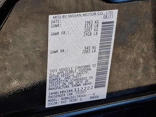 2024 Nissan Altima 2.5 S Black at South Hills Kia