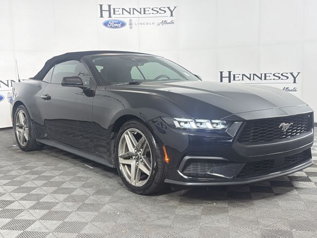 Shadow Black 2024 Ford Mustang Convertible Rear-Wheel Drive Automatic