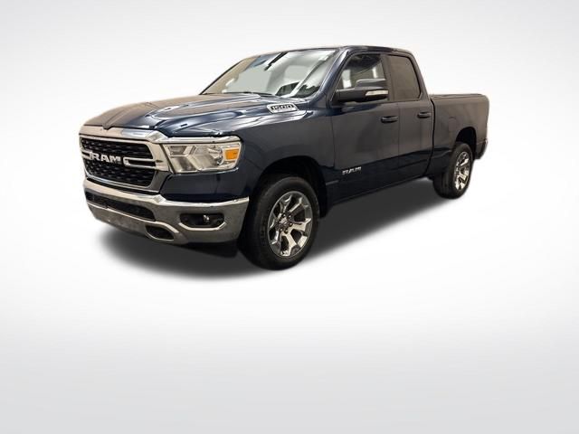 Patriot Blue Pearlcoat 2022 RAM 1500 Big Horn Quad Cab 4WD Pickup Truck Four-Wheel Drive 8-Speed Automatic