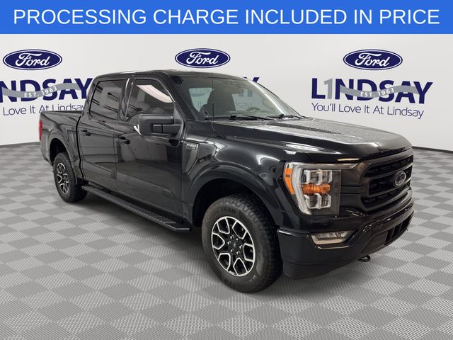 Black Metallic 2023 Ford F-150 XLT SuperCrew 4WD Pickup Truck Four-Wheel Drive Automatic