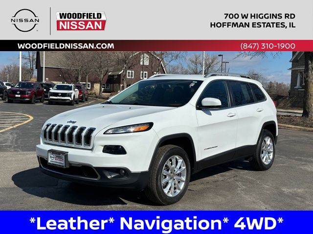 Bright White Clearcoat 2015 Jeep Cherokee Limited 4WD SUV / Crossover Four-Wheel Drive 9-Speed Automatic