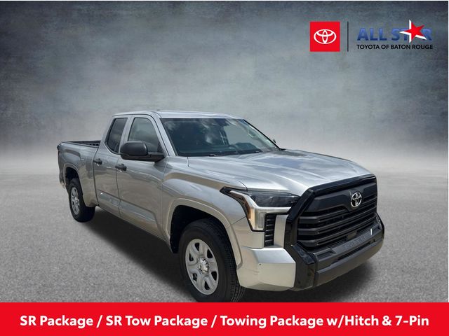 Celestial Silver Metallic 2024 Toyota Tundra SR Double Cab RWD Pickup Truck 4X2 Automatic