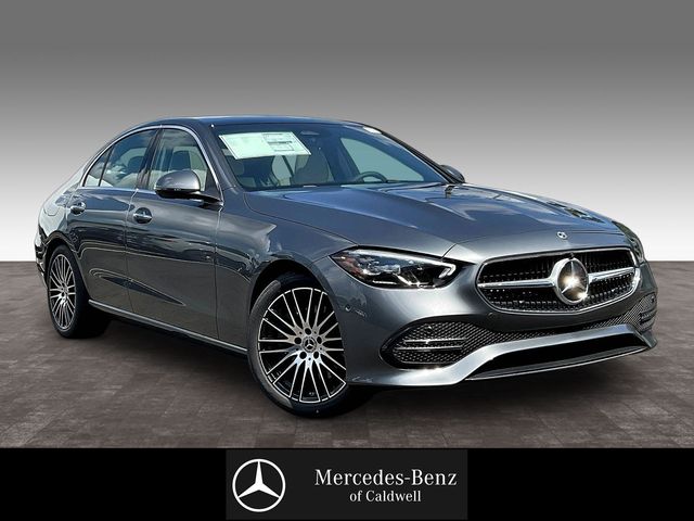 Gray (Selenite Grey Metallic) 2026 Mercedes-Benz C-Class Sedan All-Wheel Drive 9-Speed Automatic