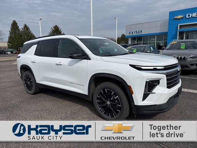 Summit White 2025 Chevrolet Traverse LT AWD SUV / Crossover Four-Wheel Drive 8-Speed Automatic